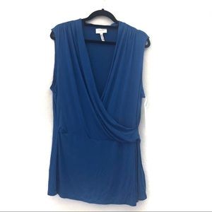 Laundry by shelli segal short sleeve wrap top